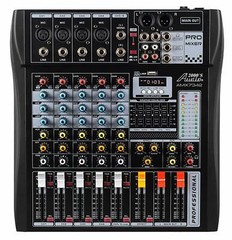 Audio2000s AMX7342 6-Ch.Audio Mixer w/USB Computer Interface, Bluetooth- MR
