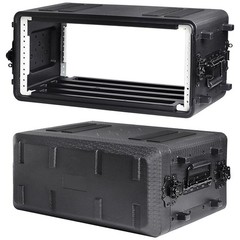 Rack Case 4U Space SHALLOW 11 Inch Deep shell, DJ Light Weight 19″ wide w Screws