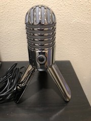 Samson Chrome Meteor Condenser Wired USB Microphone Works