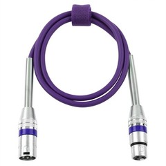 6 Pack 6.6ft Multi-Color XLR Microphone Cables, 3-Pin Balanced XLR Male to Fe…