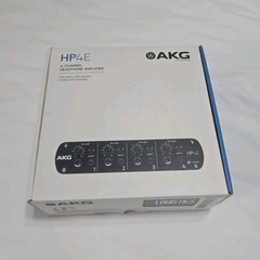 AKG HP4E 4-Channel Tabletop Stereo Headphone Amplifier Black TRS Headphone Jack