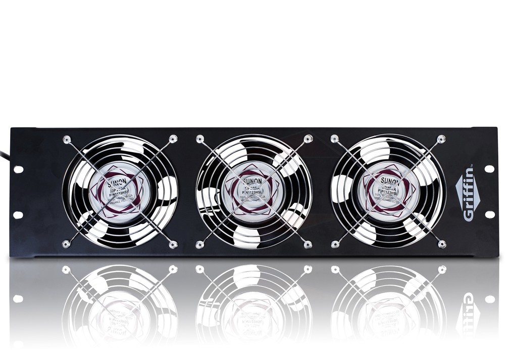 Studio Rackmount Cooling Fan – 3U Exhaust Rack Equipment Gear Server DJ PA AMP