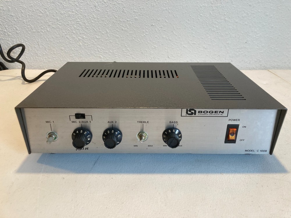 Bogen C 100B Commercial Audio Amplifier 35W Mixer Amp