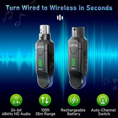 JOYO 2.4GHz Wireless Microphone System 4 Channel XLR