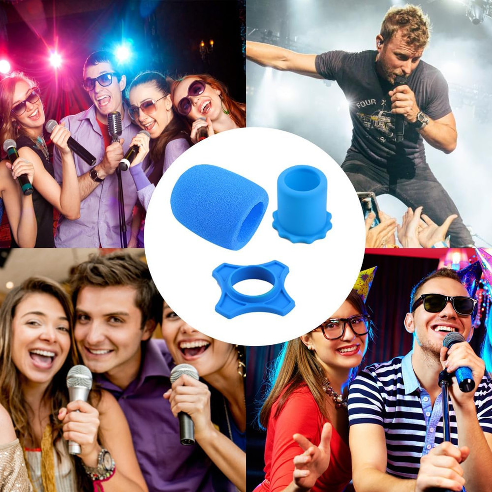 10 Set Handheld Microphone Protection Foam Mic Cover Set, Including 10 PCS Fo…