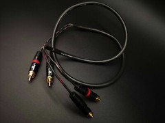 1meter HiFi Copper Wire RCA Audio Cable Gold Plugs