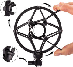 Microphone Shock Mount Holder Clip Mic Anti-Vibration for 22Mm-26Mm Diameter Dyn