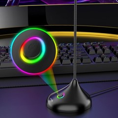 Easy to Use USB Desktop Microphones with 360 Adjustable Stand for Best Sound