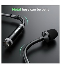 Gooseneck Microphone, DJ Microphone for Audio Mixer, Professional 23 In