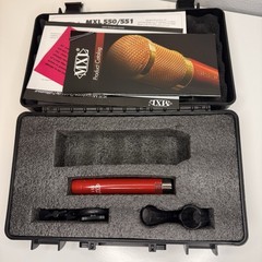 MXL 551 Red Pencil Condenser Microphone w/ Case & Mic Clips