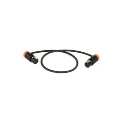 Cable Techniques LPS Low-Profile LPXLR-3F to TA3F Cable, 18″ – Orange Caps