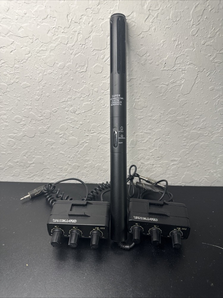 Super Uni Directional Electret Condenser Shotgun Microphone & 2 Audio Mixers