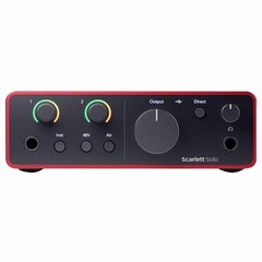 Focusrite Scarlett Solo USB Home Audio Recording Interface w Condenser Mic