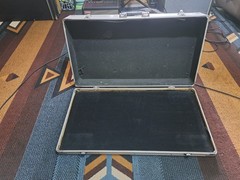 Aluminum Hard Case w/ Carry Handle & Foam Interior, Large 32x12x6 Silver