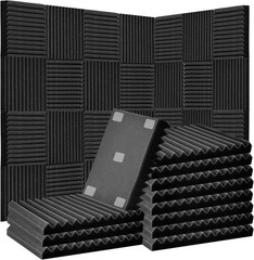 Acoustic Foam Panels for Walls 52 Pack Soundproof Sound Dampening 12x12x1 High