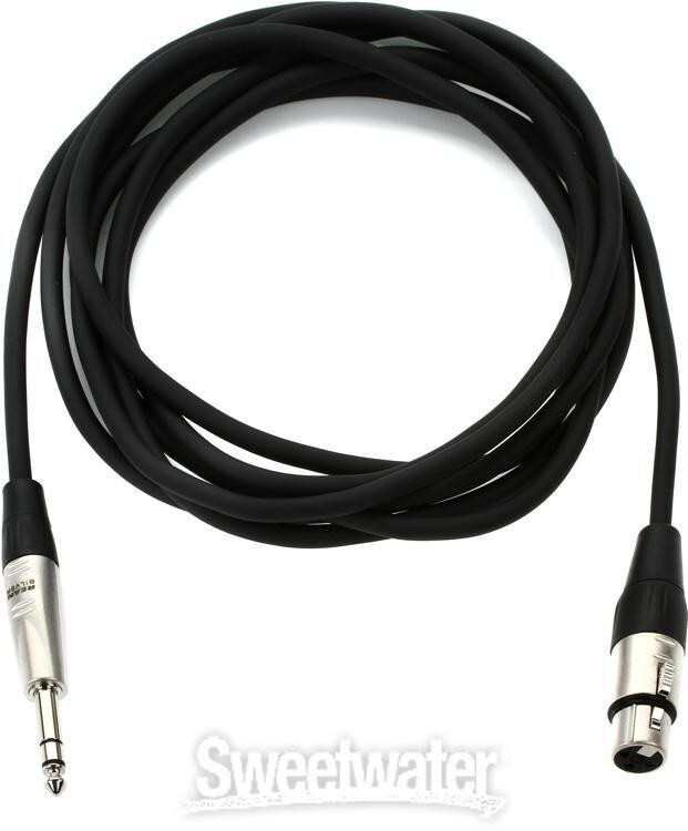 Hosa HXS-010 Pro Balanced Interconnect, REAN XLR3F to 1/4 in TRS, 10 ft