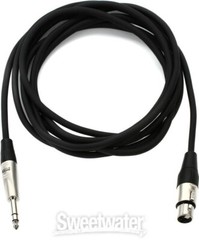 Hosa HXS-010 Pro Balanced Interconnect, REAN XLR3F to 1/4 in TRS, 10 ft