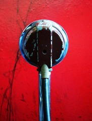 Vintage 1940’s American RC crystal microphone harp mic w cable display Astatic