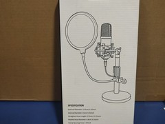 Movo PF-6 Dual Layer Microphone Mesh Pop Filter with Gooseneck Arm and Clamp