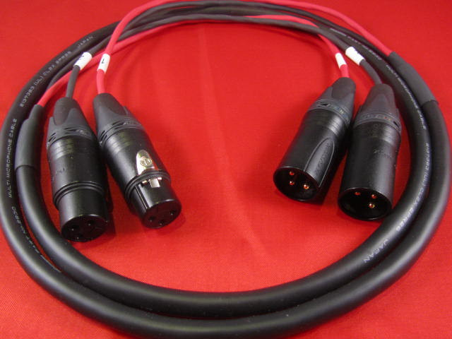 25′ Mogami 2930, 2 Channel Snake Cable W/ Neutrik Gold XLR to XLR.