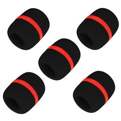 5 Pack Thicken Microphone Sponge Cover Windscreen for Sennheiser Wireless Black