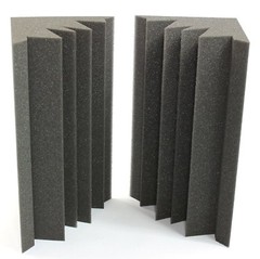 12″ X 6″ X 6″ Acoustic Foam Bass Trap Studio Soundproofing Corner Wall 4 Pack