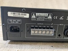 MCM Custom Audio MPA-120 6-Channel Mixer Amp 120W, 70V/100V/4-16 Ohm MIC/AUX/TEL