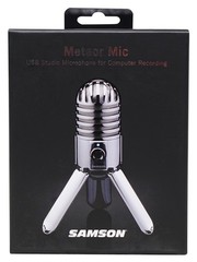 Samson Meteor Mic USB Condenser Podcasting Podcast Recording Desktop Microphone
