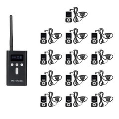 Retekess T130S Wireless Tour Guide System Mic Transmitter 13 Receivers Teaching