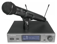 Audio Technica ATW-3212/C510DE2 Handheld Microphone+Receiver+Samson Lavalier Mic