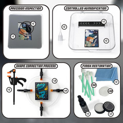 Professional Card Repair Kit – Complete Trading & Sports Card Cleaning Kit with