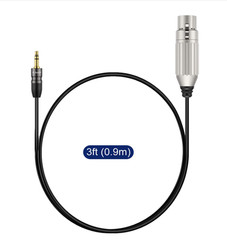 Xlr To 3.5mm Microphone Cable Pvc Shelled Xlr Female To 3.5mm 1/8 Inch Trs Male
