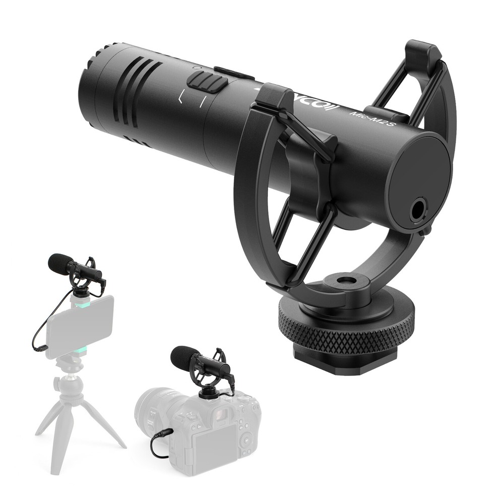 SYNCO M2S Mini Shotgun Microphone Video With Stand For Smartphone DSLR Camera