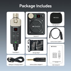 Retekess TA101 Wireless In-Ear Monitoring System 8-Channel Supports Mono Stereo