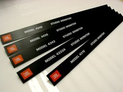 JBL 4345 Grill Badges Labels Only (PAIR) Replacements and NICE!