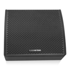 Sound Town 10″ Powered 2-Way Stage Monitor Speaker for Live Sound (CARME-S10MPW)