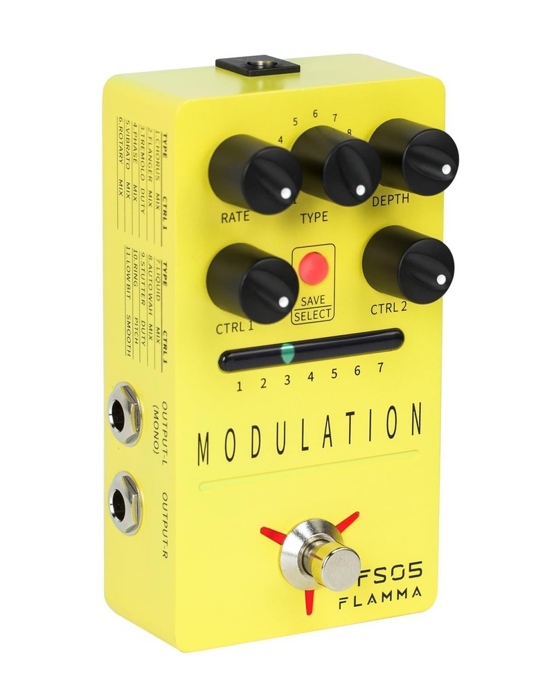 FLAMMA FS05 Multi Modulation Pedal Electric Guitar Stereo