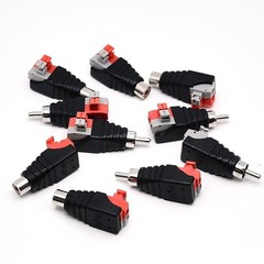 Surf turtle 10 Pack Speaker Wire Cable to Audio Male Female RCA Connector…