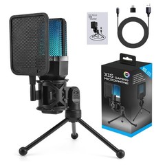 Easy to Use USB Condenser Microphone with Stand for Remote Work & Education