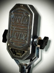 Vintage RARE 1930s VOLU-TONE Velocity Ribbon Microphone, looks-works great/Hear!