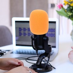 6Pcs Reusable Microphone Sponge Covers Assorted Colors Handheld Mic Windscreens