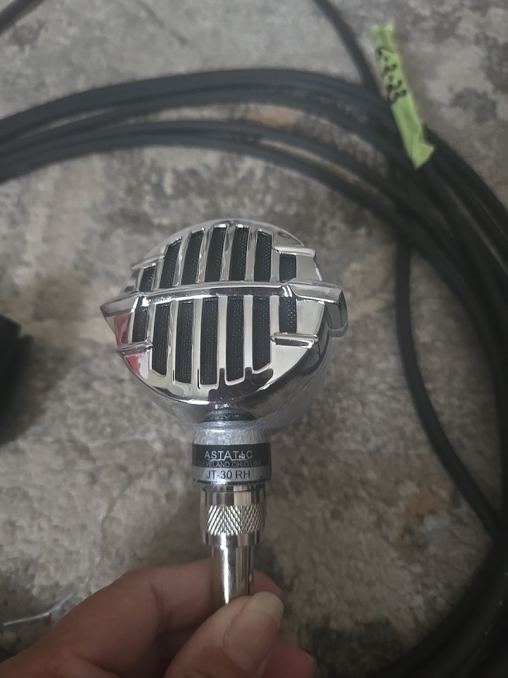 Vintage Astatic JT-30 RG Harp Mic Harmonica Microphone W/ Cord