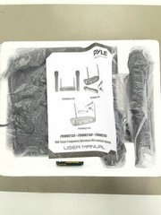 Pyle Dual Fixed Frequency Wireless Handheld Karaoke Microphones with 2 Handheld