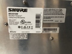 Shure Ceiling Array Microphone 24″ MXA910W *READ