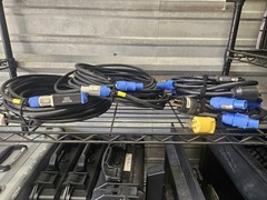 Powercon Lot, Extendsions, Edison, XLR Looms