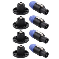 ApplianPar Speakon Cable Adapter Connectors 4 Pole Audio Speaker Plug Twist Lock
