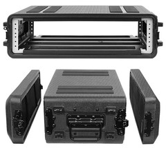 Diandian 2U Rack Case Shallow 11 Depth, 19 Rackmount Flight Case, Watertight Dus