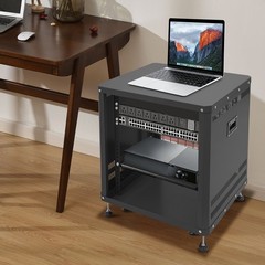 12U AV Rack Stand with Caster Wheels Network Stereo Recording Studio Rack