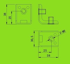 (4) Flyware & Internal Mounting Steel Brackets for Line Array Speaker Cabinets.