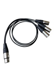 Premium 3 Way XLR Splitter Cable, Microphone Y Cable for Professional Audio R…
